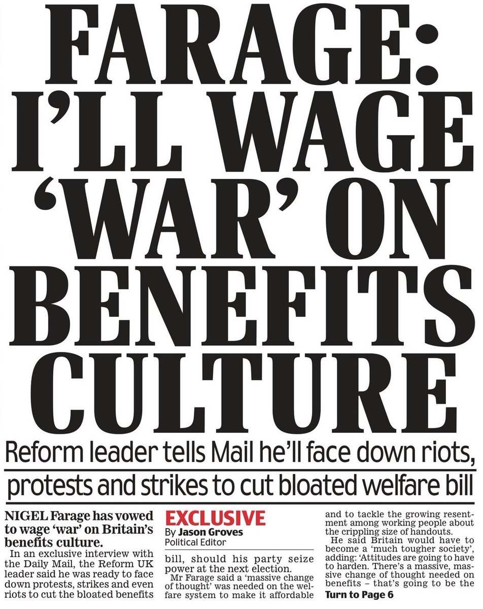 Nigel_Farage's tweet image. The big divide in Britain today is between those who work and those who don’t.

Reform are on the side of Brits who set their alarm clocks, get up early and go to work.