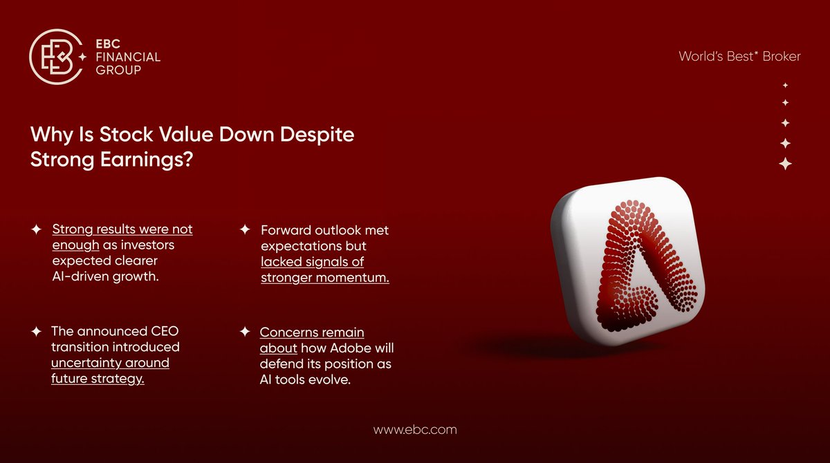 ebc_ind's tweet photo. Adobe’s story is no longer just about creative software.

The question for investors is whether #Adobe can defend its leadership as AI reshapes the industry. 

Market confidence now depends on their long-term growth.

Learn more with #EBCFinancialGroup at https://t.co/SdnNMXdeUs https://t.co/WlMPS8GbVG