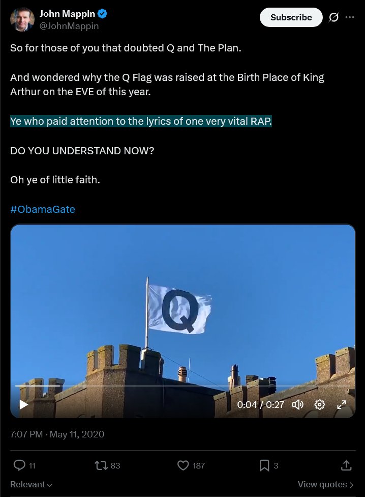 ArticulateTHGHT's tweet image. I now want to highlight the lowlight and self-deprecating level of self-promotion from John Mappin, in 2020, touting his little 2 minute rap song as "vital" and asserting that Kanye West himself was paying attention to the lyrics of it...

#lame