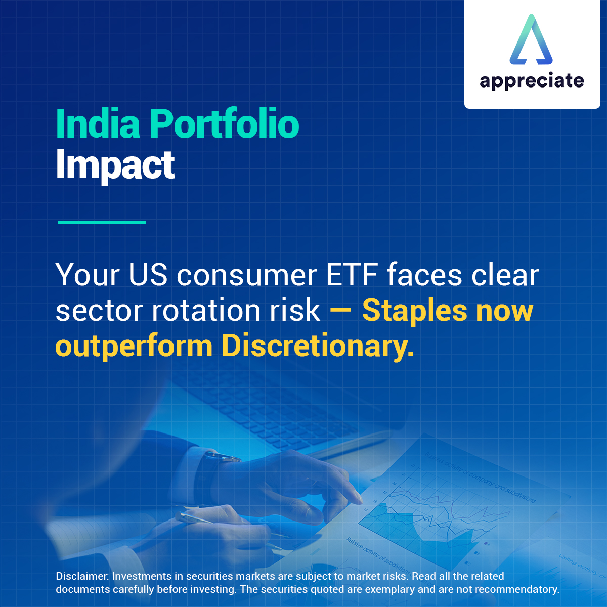 livemint's tweet image. US Consumer Disc -6%, Staples +8% YTD.
Retail sales growth: 1.9% vs 3.8% last year.
Consumers trading down. Staples &amp;gt; discretionary for India US portfolios.

Explore how to tap into U.S. stocks &amp;amp; ETFs: tinyurl.com/2rcx32tf

#Partnered #Appreciate