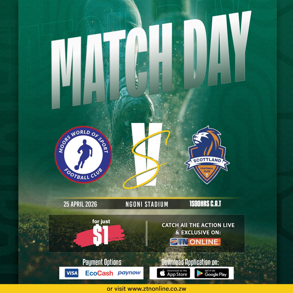 ZTNPrime's tweet image. Castle Lager Premier Soccer League action to look forward to this weekend!  📲 Download the ZTN App 📷 Visit our website ztnonline.co.zw 📷#GetThePicture #Zimbabwe #ZTNPrime #DStv294 #NowStreaming