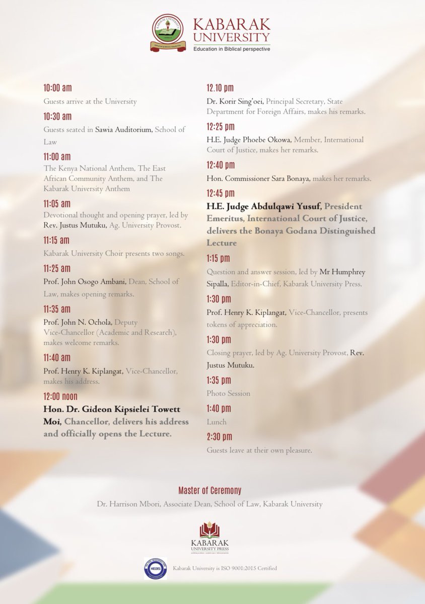 Kabarak Law School tweet media