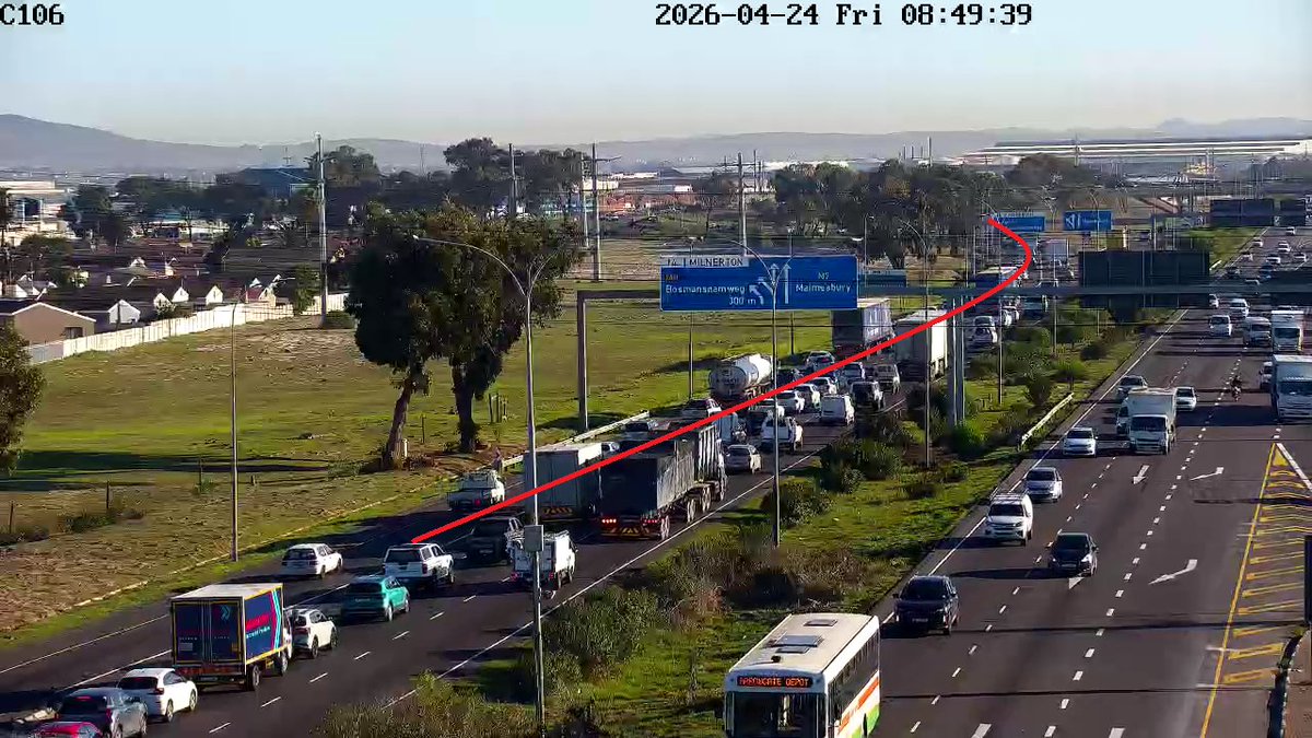 CapeTownFreeway's tweet image. Update: Congestion: N7 Northbound at Bosmansdam Rd, Expect delays...#BeTheChange