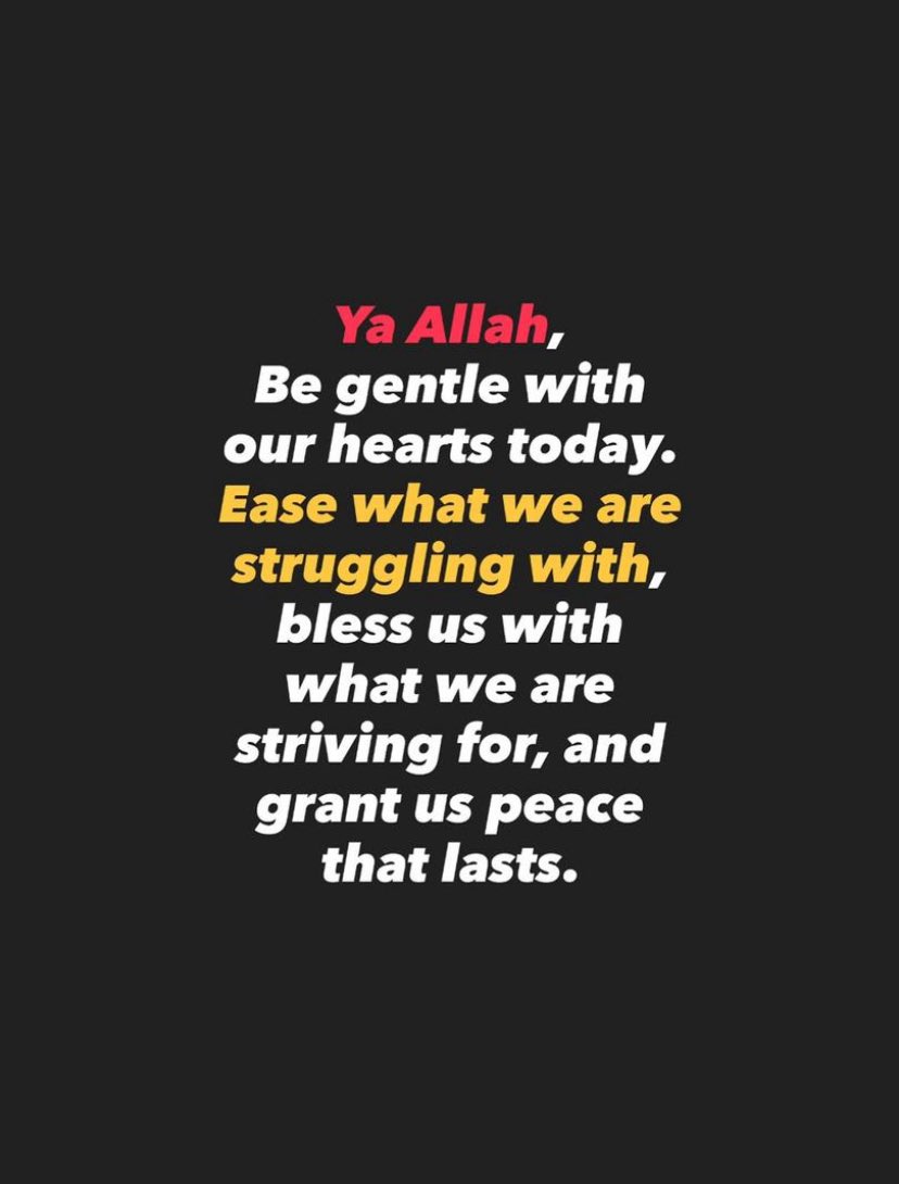 Start you say strong!

O Allah, forgive our sins, lift our worries, and grant every الخير we seek.

Jumaat Mubarak❕