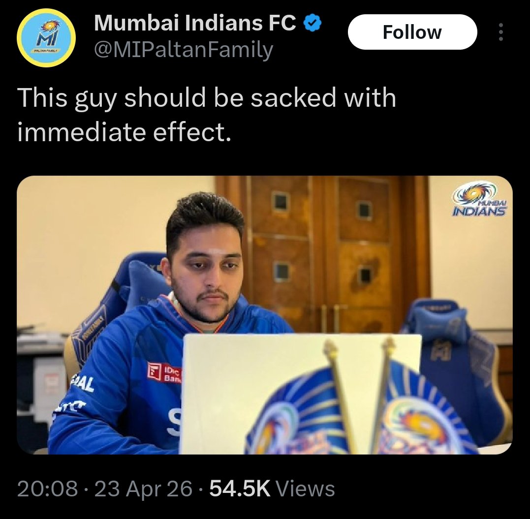 People keep asking me why analytics doesn't break through in cricket. This is one of the reasons - they're easy targets and dispensable elements compared to the players. From all accounts, Varun is one of few competent analysts in the IPL, but a crass fanpage wants him "sacked".