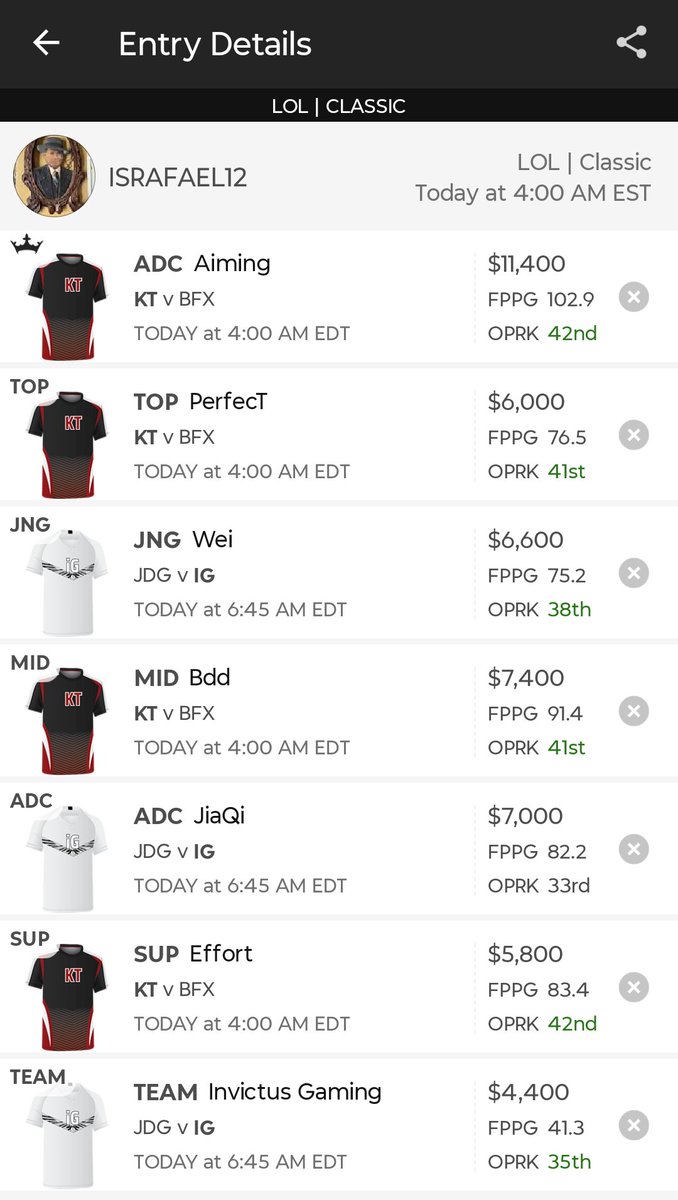 #LCK #LPL watch live in an hour from now at 4:00 am EST on <a href="/YouTube/">YouTube</a> channels <a href="/LCK/">LCK</a> Global &amp; <a href="/LPL_english/">LPL English</a>!

🔮My Predictions:

KT > BFX (2-0)

LNG > OMG (2-1)

HLE > DRX (2-0)

IG > JDG (2-0)

*Anything can happen so hedge your bets on <a href="/DraftKings/">DraftKings</a>!

Love y'all!!  ♥️🤘⚡🔥👑
