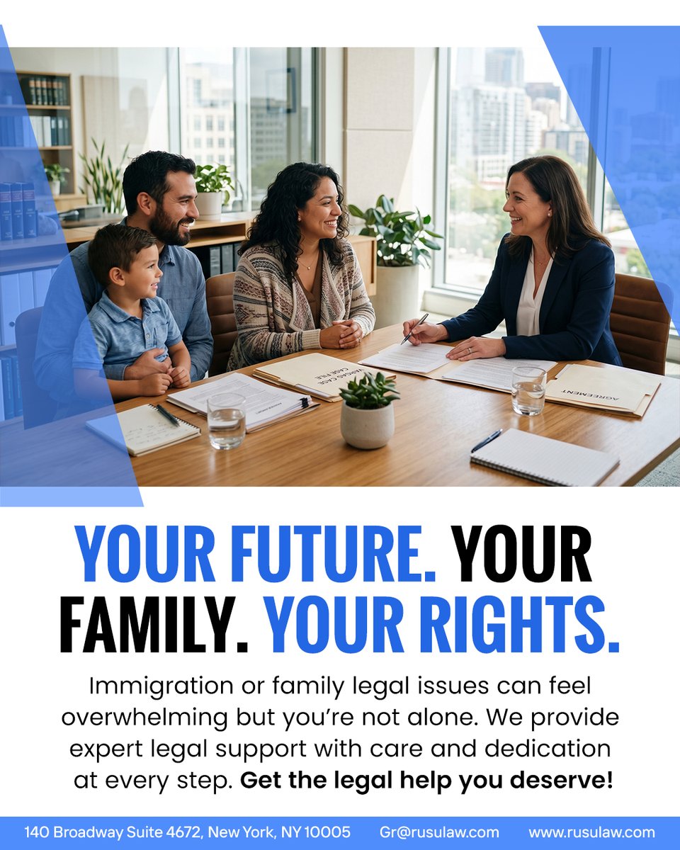 Ghenadi53943617's tweet image. Your future. Your family. Your rights 

Immigration and family legal matters can feel overwhelming—but you don’t have to face them alone.

Get the guidance you deserve when it matters most.

#ImmigrationHelp #FamilyLaw #KnowYourRights #LegalSupport #TrustedGuidance