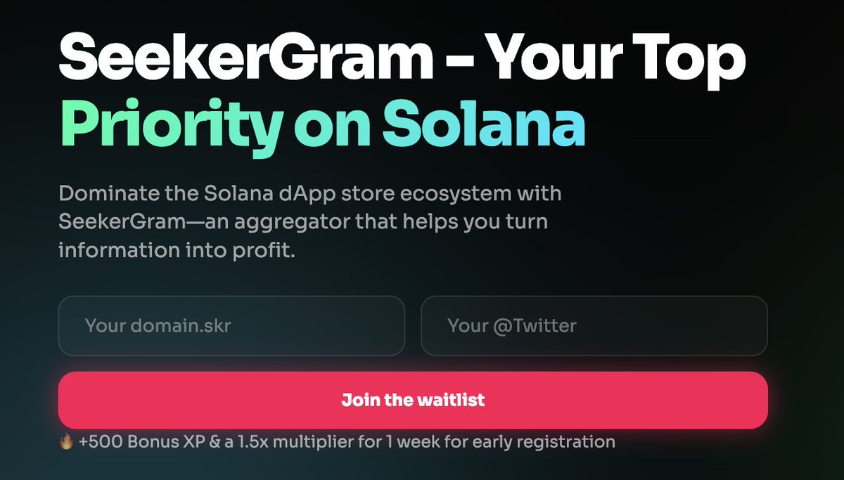 🚨 WAITLIST CLOSED

🎁 Everyone who filled in the waitlist form on our website can now activate their bonuses in the SeekerGram app! 📷📱

Your rewards are waiting:  🔥 +500 Bonus XP  📷 1.5x Multiplier (for 7 days at any time after activation)

How to activate:  
1️⃣ Download the