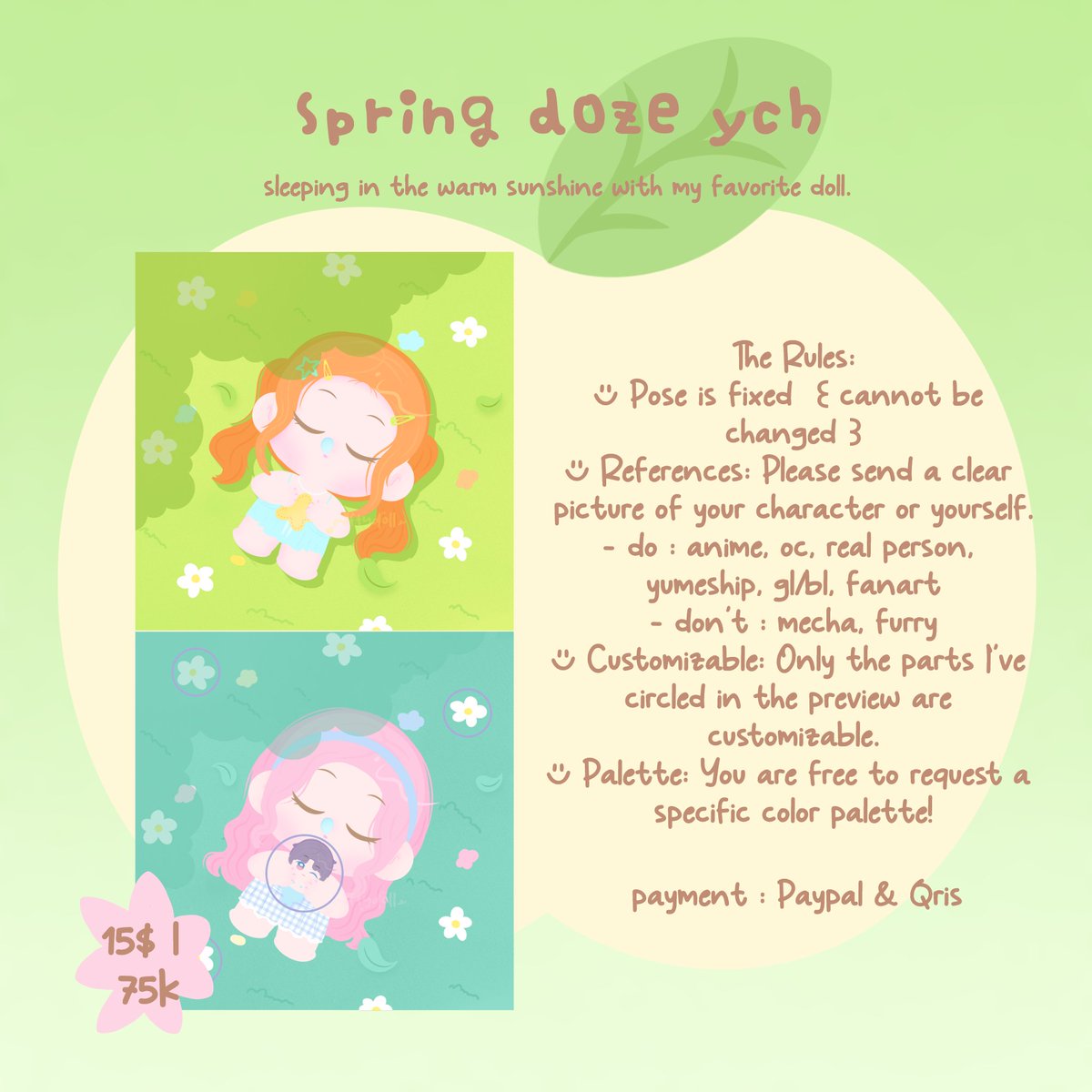 bee commission open 🎨🍀 tweet media