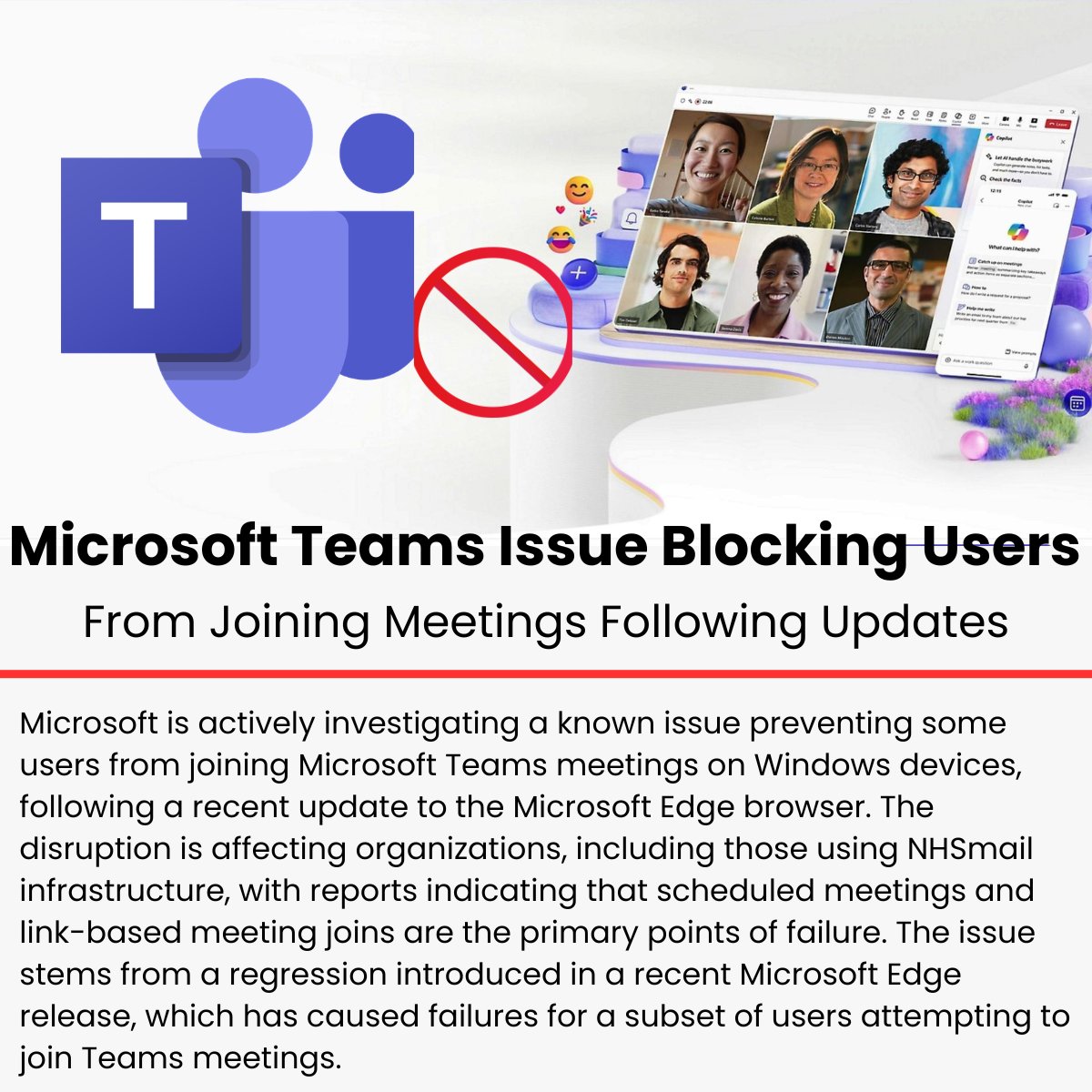 ⚡ Microsoft Teams Issue Blocking Users From Joining Meetings Following ...