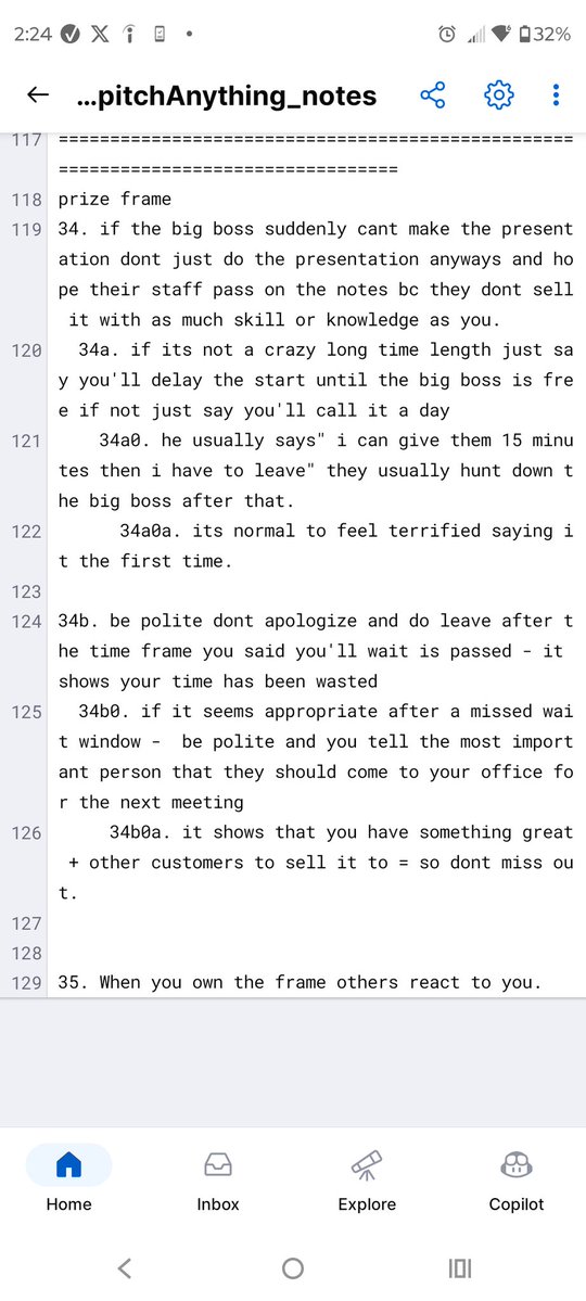 Zero_Greene's tweet image. Today's sales notes: last line replaying frame ownership changes in my mind is fun. 
 .....
#salestraining #tampasmallbusinessowners #tampa