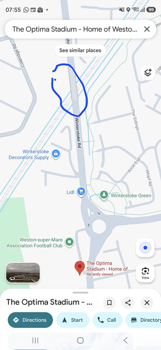 PMacca75's tweet photo. @JLamps79 Also note a road closed next to the ground, for cars, Winterstoke Road, over the rail line is closed but your satnav should pick it up and bring you in a different way. Hopefully see you tomorrow. https://t.co/vXFKQBzEWh