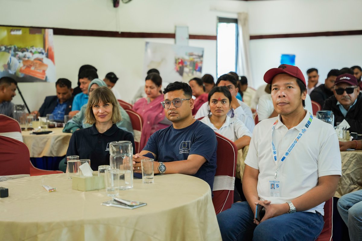 UNDPNepal's tweet photo. Media advocacy plays a critical role in shaping disaster risk reduction policies and holding decision-makers accountable.

The @eu_echo funded Strengthening Urban Preparedness, Earthquake Preparedness and Response in the Western Region of Nepal (SUPER-II) project, implemented by a @UNDP-led consortium with @unicef_nepal, @unwomennepal and @HI_federation brought media advocacy to the forefront of disaster risk reduction in western #Nepal.

From Birendranagar to Nepalgunj to Dhangadhi, local journalists amplified voices from the ground spotlighting gaps in preparedness and pushing for stronger action from provincial and local governments.

Their stories sparked real conversations. Policymakers, elected leaders, civil society, first responders, and communities—including women, youth, persons with disabilities, and LGBTQI+ individuals—came together for critical dialogue and accountability.

And this is just the beginning.
Six journalists will now take these stories further through opinion pieces, calling for greater awareness, stronger coordination, and increased investment to better prepare for future disasters.