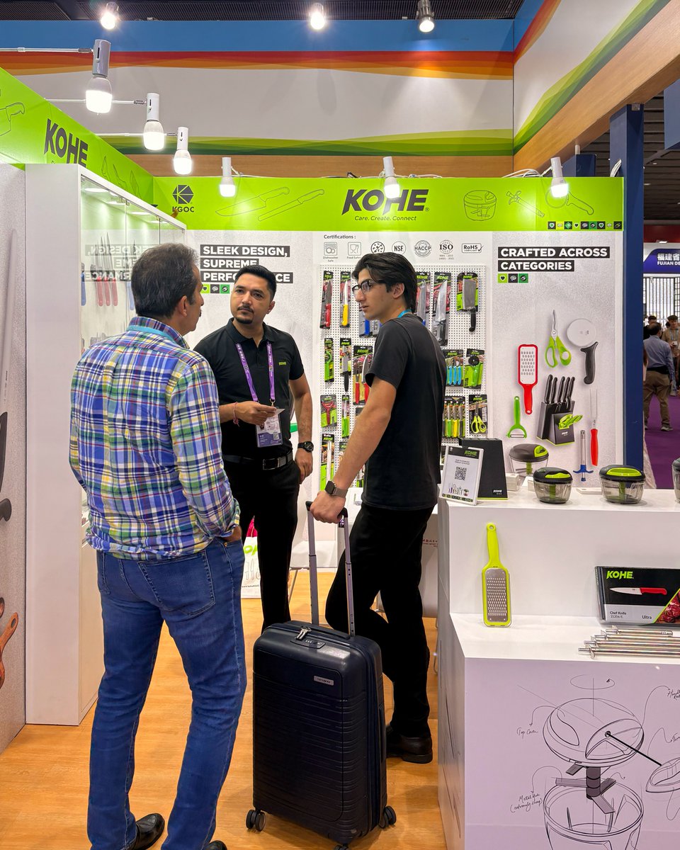 KoheKGOC_Int's tweet photo. We’re proud to showcase our innovation and precision at the 139th Canton Fair, Phase 2 in Guangzhou, China 🇨🇳

📍 Hall 2.1 | Booth J12
📅 April 23–27, 2026

Let’s connect, collaborate, and create something exceptional together.

#CantonFair #Kohe #KitchenTools #GlobalTrade https://t.co/QyTebjbdtv