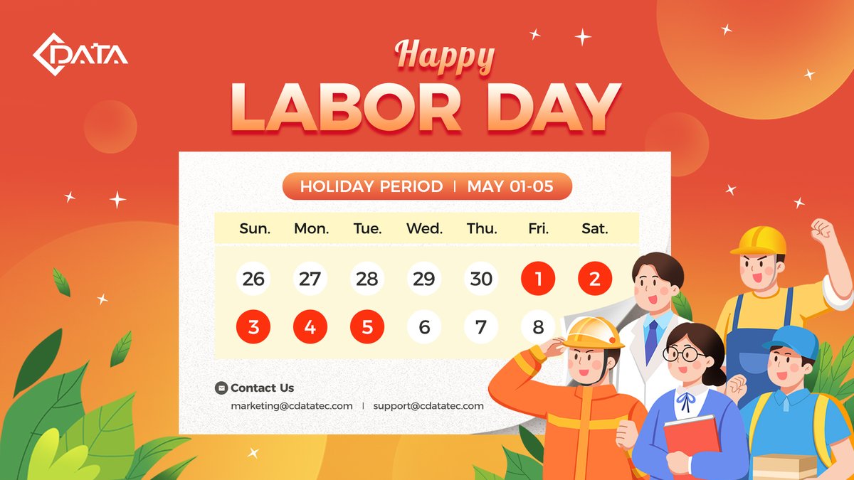 C_DataTec's tweet photo. Happy International Workers'Day!
To every builder, operator, and partner—thank you.
Like fiber, your work keeps the world connected.
📅 May 1–5: CN HQ closed
📩 Email us, we’ll reply in order on return
marketing@cdatatec.com
Rest well. Back May 6.
#LaborDay #Telecom https://t.co/V7YYcs5GV7