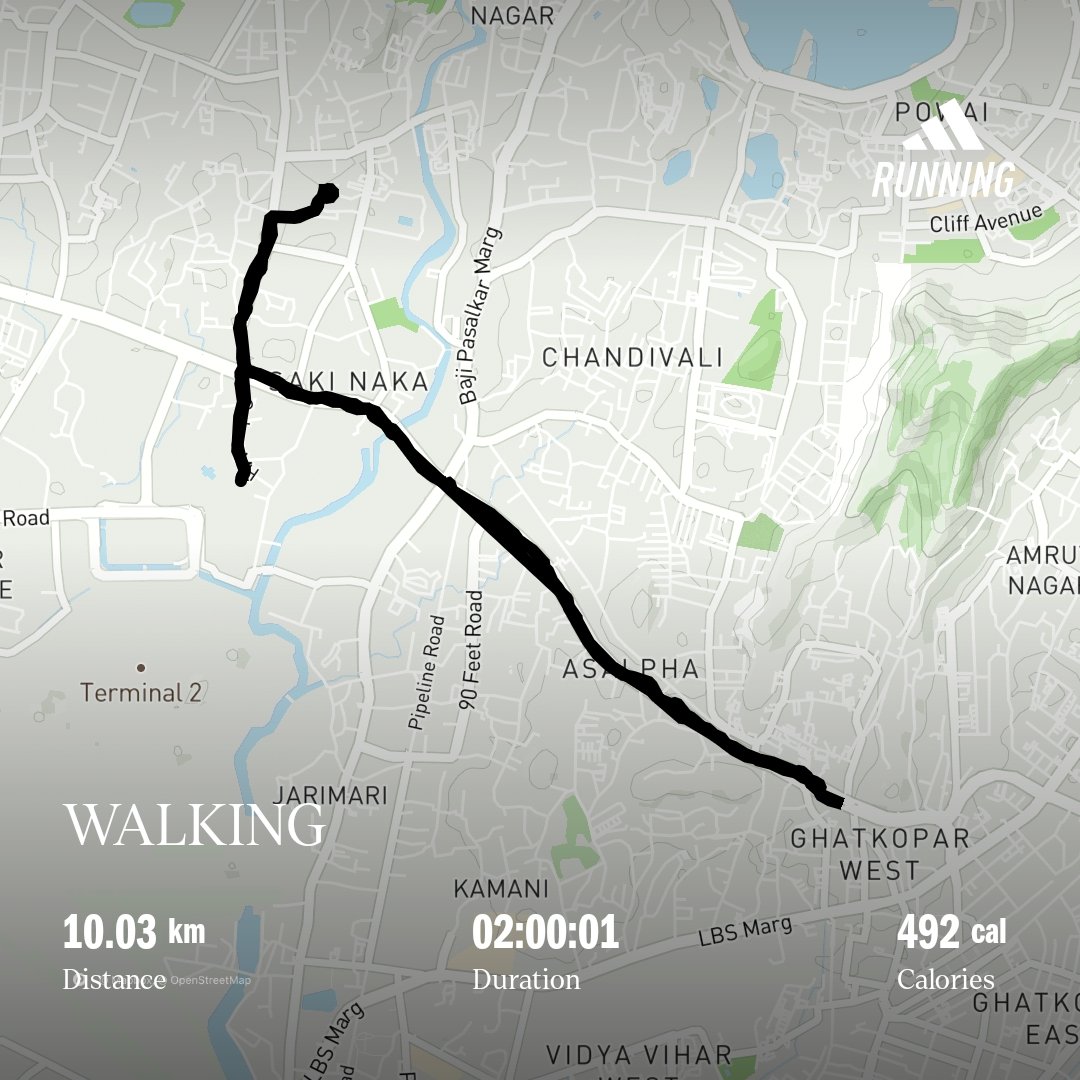 TabishSk21's tweet image. #Campaign : #124O49_WalkingForACause 

* Phone restarted to handle app crash due to storage issue *

Distance Walked on 24-Apr-2026 ==&amp;gt; 10 KMs
Walking since 01-May-2022
Total Distance Walked in 1455 Days ==&amp;gt; 14560 KMs

#WhateverItTakesFromYou
#WalkForACause