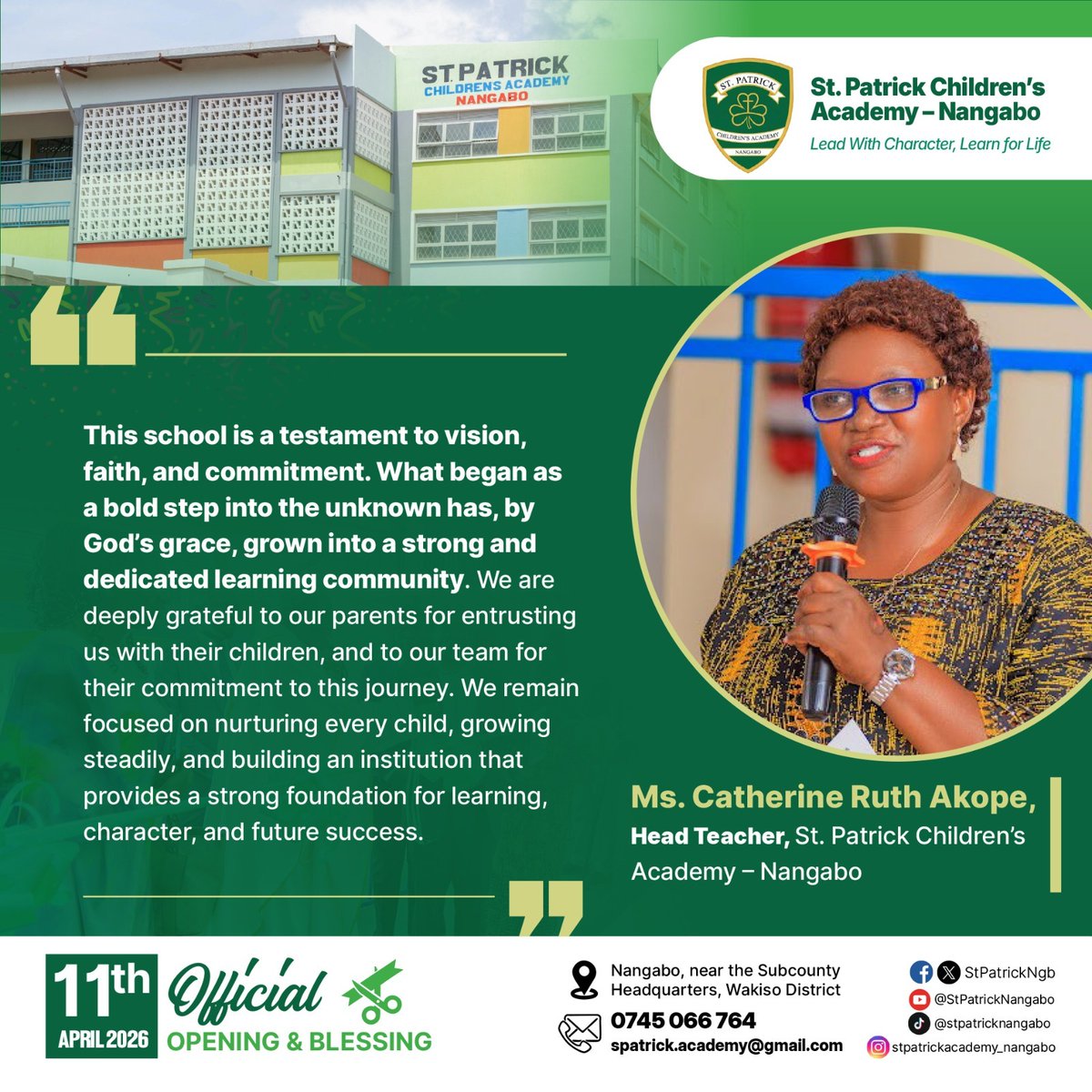 St. Patrick Children’s Academy – Nangabo tweet media