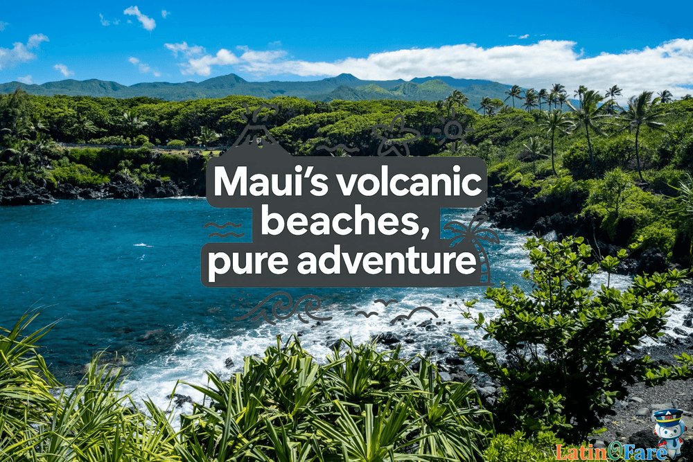LatinOFare's tweet image. Explore Maui’s Road to Hana, top beaches, and epic snorkeling! Discover how to visit affordably with our expert guide: latinofare.com/muy-miles/maui… #Maui #Hawaii #RoadToHana #BeachParadise #HawaiiTravel