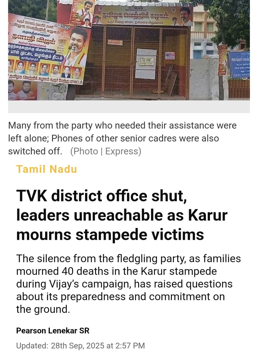 TVK is the true leftist, entire party left Karur in distress