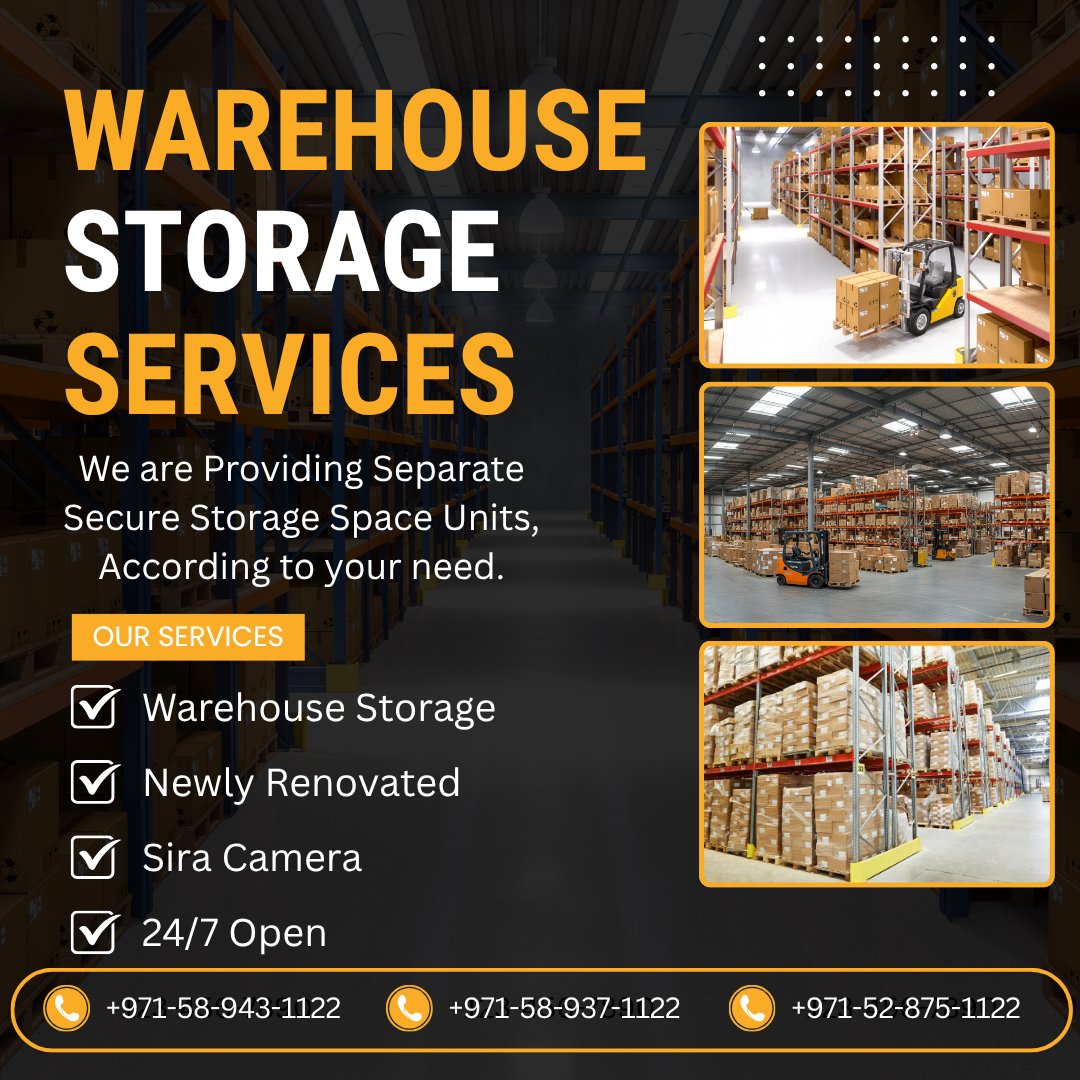 DubaiSelfStore's tweet image. Premium Storage Solutions in Dubai!  Looking for secure, climate-controlled storage with 24/7 access? We offer spacious warehouses near Dragon Mall, Warsan First, with free WiFi &amp;amp; top-notch security!📞Call:+971528751122   #DubaiStorage #Storage #SecureStorageDubai