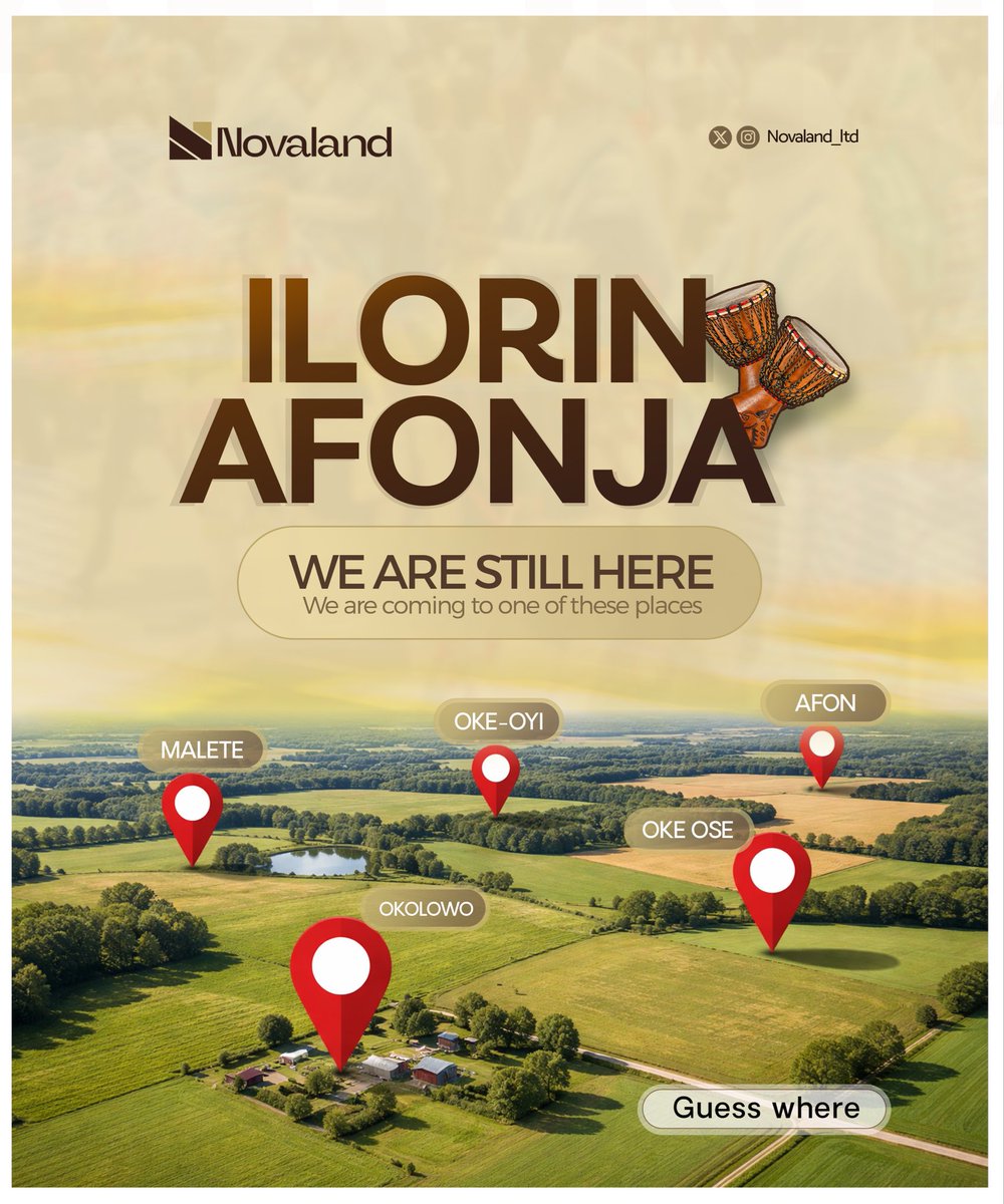 novaland_ltd's tweet photo. Ilorin, we’re back, bigger and better.
Stronger vision. Prime locations. Smart investments built for long-term value.
This is your moment to position early.
A new chapter begins, be part of it.
Guess the location 👇😁
#Novaland #RealEstate #IlorinInvestment 🚧📑 https://t.co/A4ZbVkFHGb