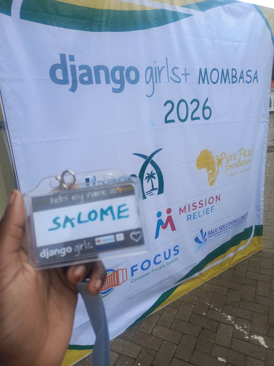 MwakaSarley's tweet image. Live from @djangogirls Mombasa 🚀 Learning, building, and breaking barriers in tech with @FoundationPearl @djangomombasa  
#django #womenintech #TechCommunity