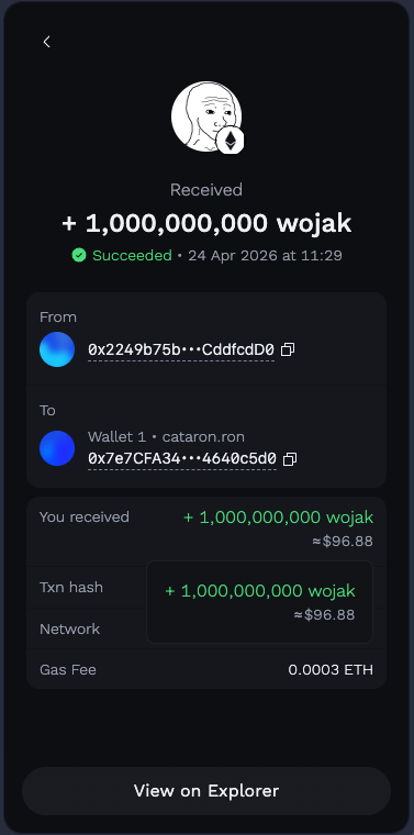 CataronOfficial's tweet photo. Grateful and energized for what’s ahead. Thank you, CP @PixelPepitos  for pointing the way to the future. DYOR always. Holding my 1B $WOJAK from CP with patience until the right moment comes.
NFA https://t.co/M1XTKdVlaF

https://t.co/HGZQhdAPc8 https://t.co/bkzTcPdJ8p