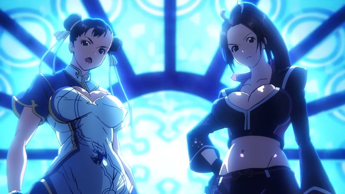Kakuchopurei's tweet image. Fatal Fury COTW Wolfgang Krauser @G1_BARI anime trailer but just the ladies.

And yes, they jiggle. #anime #fatalfury #90s