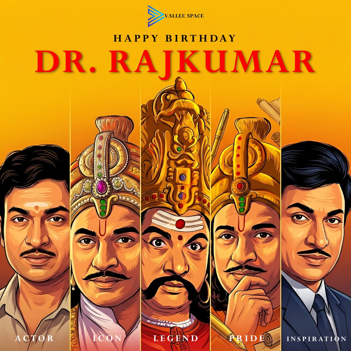 valleespace's tweet photo. ಅಣ್ಣಾವ್ರವರ ಕಲೆ, ಧ್ವನಿ ಮತ್ತು ವ್ಯಕ್ತಿತ್ವ — ಎಂದೆಂದಿಗೂ ನಮ್ಮೊಂದಿಗೆ ಜೀವಂತ,
ಹುಟ್ಟುಹಬ್ಬದ ಶುಭಾಶಯಗಳು ...💛❤️
#valleespace #drrajkumar #annavru #rajkumar #kannadalegend #sandalwood https://t.co/cT2aeftJ0Z