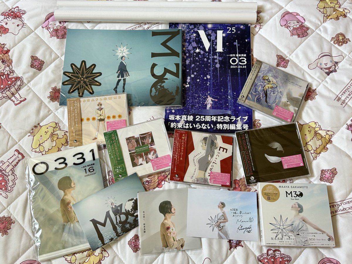 やっと真綾さん30周年ライブ振り返り。 土曜日はチャリティーグッズ