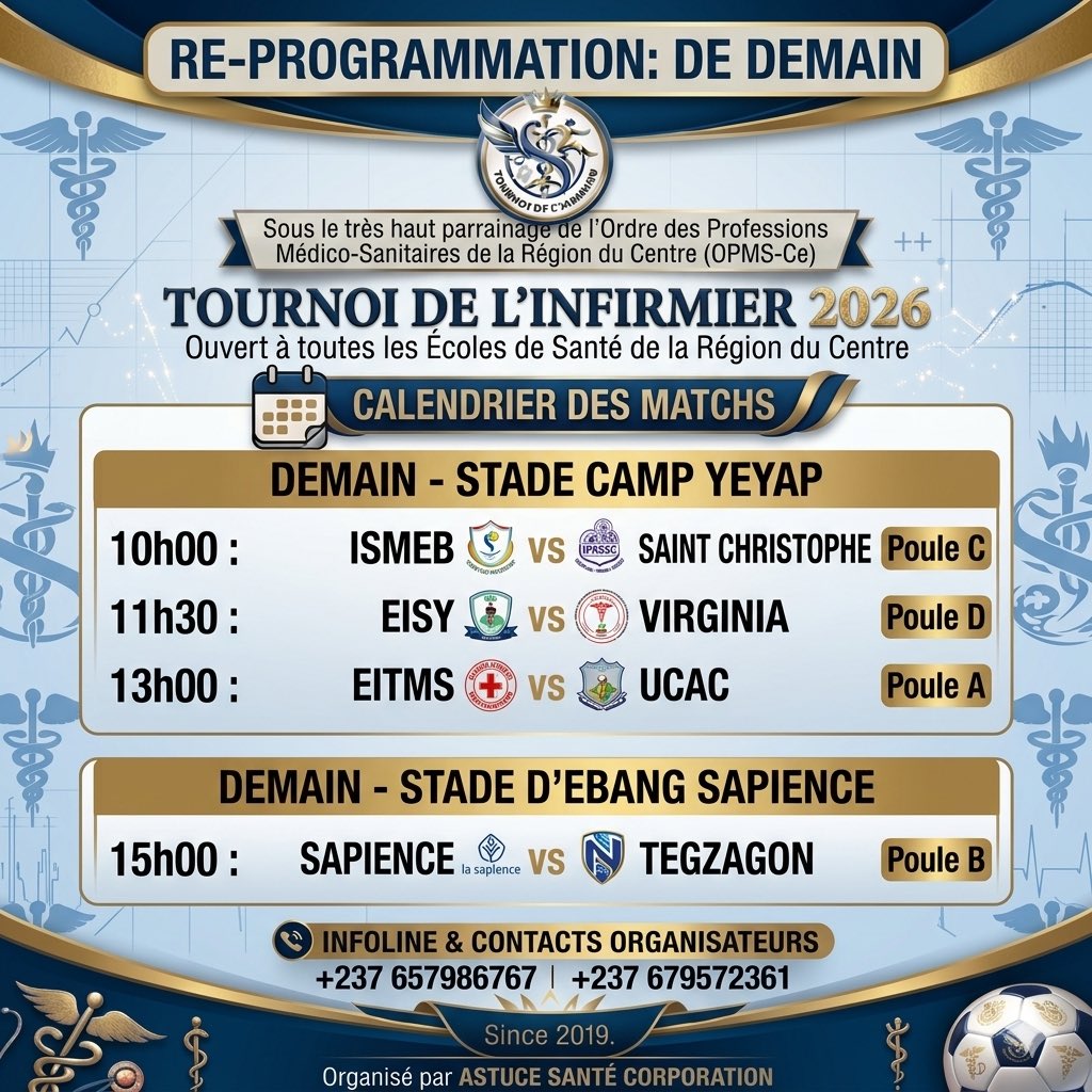 kingboy_ronald's tweet photo. @CRTV_web Pardon l’opère soulève cette 3edition du tournoi pour célébrer l’infirmière le 12Mai https://t.co/4lEhd5sEJf