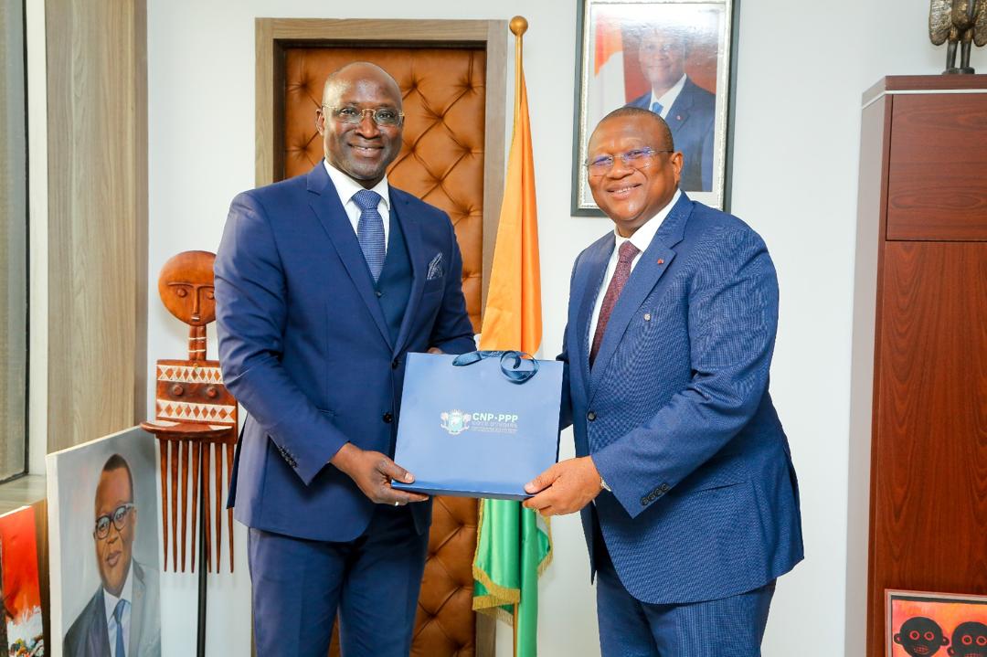 cnpppp23's tweet photo. Dans le cadre de ses rencontres avec les ministères sectoriels, le Président du Comité National de Pilotage des Partenariats Public-Privé (CNP-PPP), M. Moussa Kouyaté, a été reçu en audience, ce jeudi 23 avril 2026, par M. Amadou Coulibaly dit AM's, Ministre de la Communication. https://t.co/mooN7qEj3O