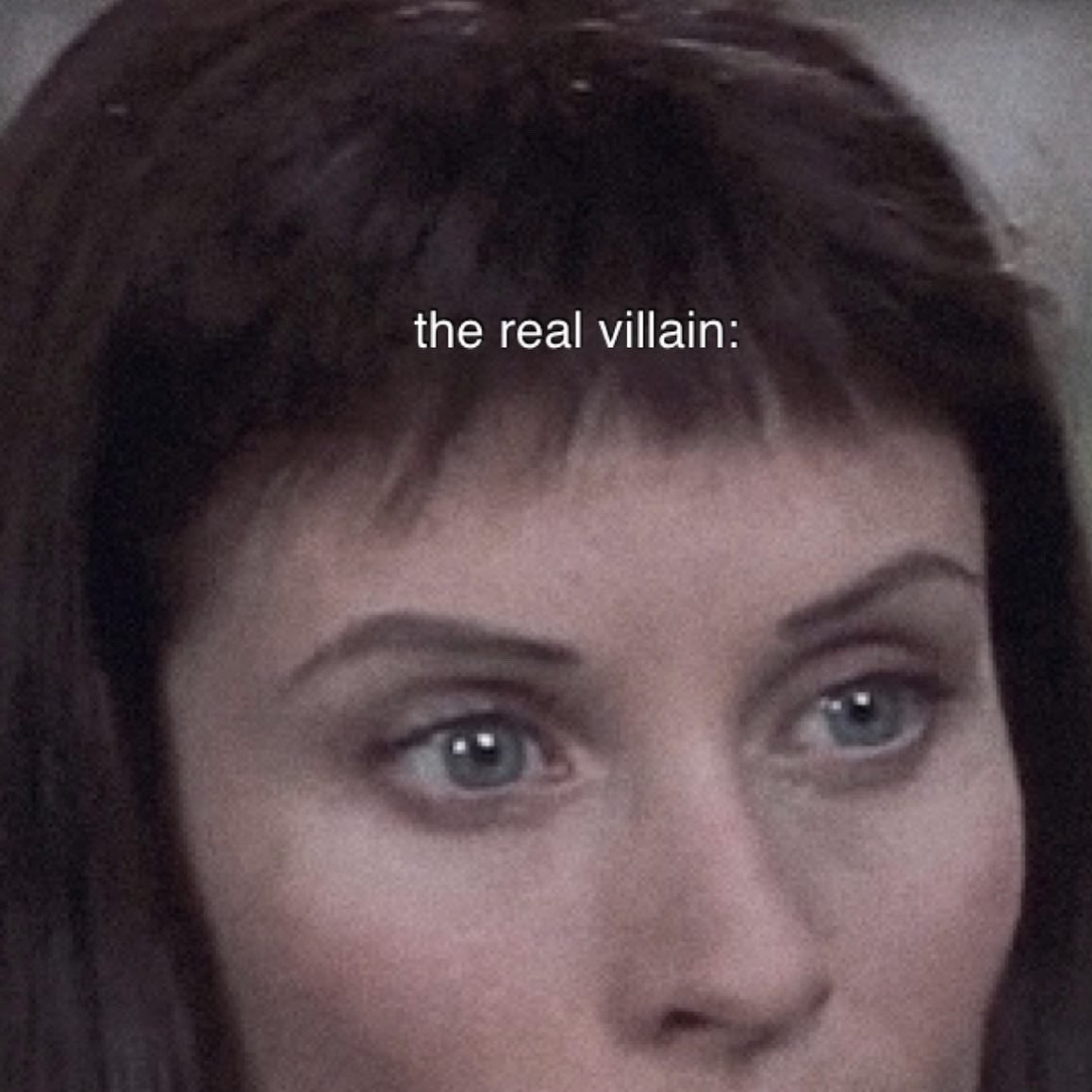 i was never the real villain