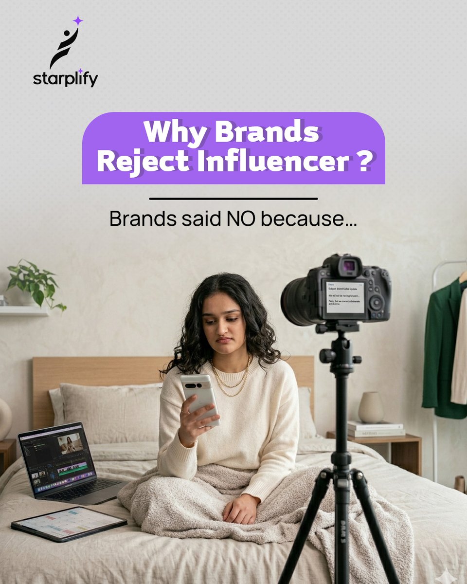starplify's tweet image. Brands aren’t ignoring you… they just don’t see the value yet. 👀
Fix these &amp;amp; watch the collabs come in. 🚀

#influencermarketing #contentcreator #creatorgrowth #brandcollab #starplify

Influencer growth, Brand collaborations, Content strategy, Social media engagement, Starplify
