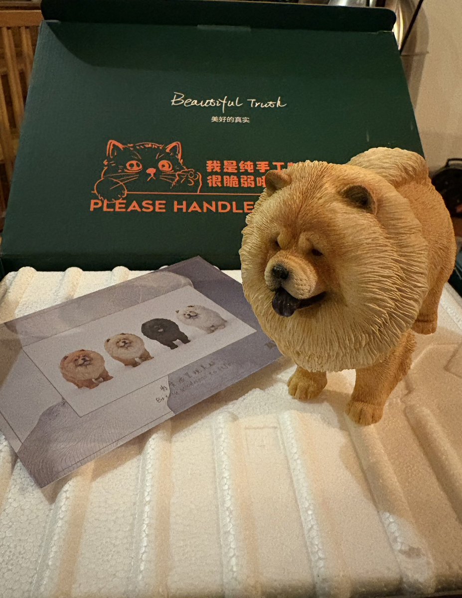 basasi1023's tweet photo. チャウチャウのフィギュア買ったwww https://t.co/6Z47bWzCHh