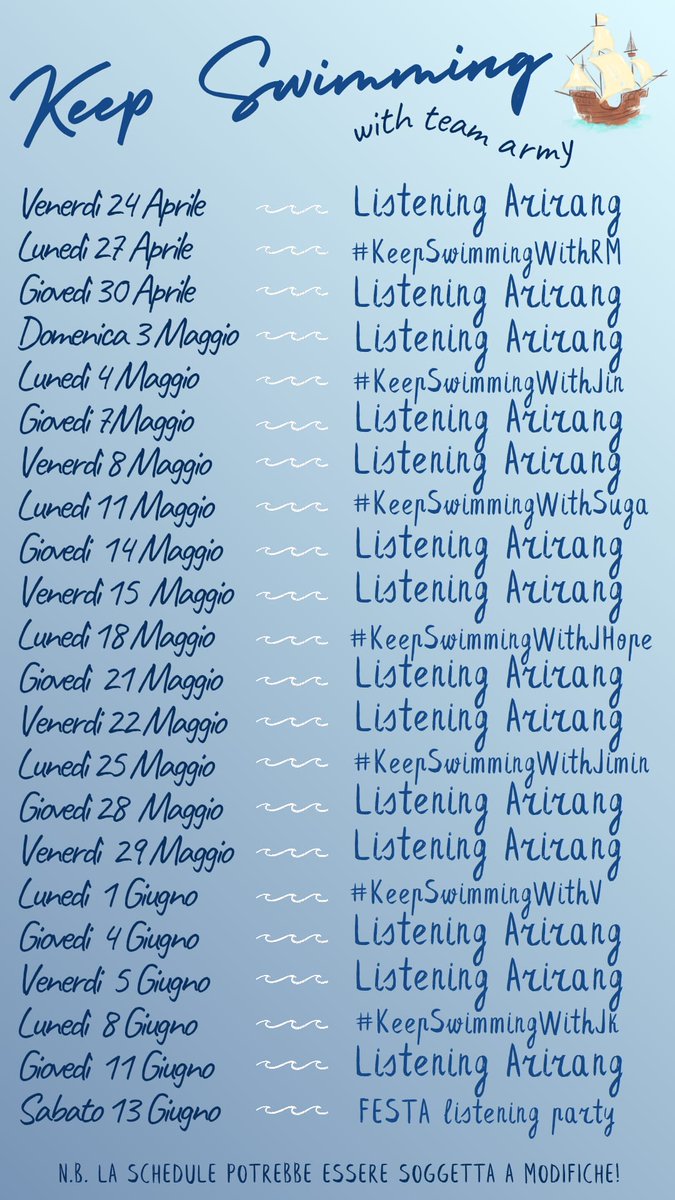 _teamARMY_'s tweet image. ITARMY 🇮🇹
Mentre il #BTS_WORLDTOUR_ARIRANG continua, noi continuiamo a supportarli da qui! 💜
E quale miglior modo se non con i nostri party? 👀

Vi vogliamo carichi 🔥💪

#KeepSwimmgWithTeamArmyItaly #BTS #방탄소년단 #BTS_ARIRANG #BTS_SWIM