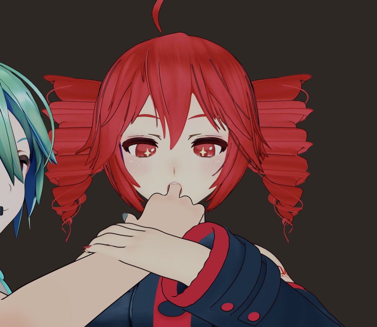 KeLu_3D's tweet photo. Here’s a silly little one I did for my profile picture! 
I wanted a baguette in her mouth but it wouldn’t work ;-; https://t.co/osTJS3lKCM