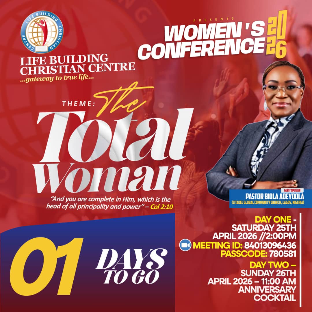 badeyoola's tweet photo. Join me tomorrow at the Women’s Conference 2026 as we explore the powerful theme: “The Total Woman.”

 “And you are complete in Him, who is the head of all principality and power.” – Colossians 2:10

#WomensConference2026 #TheTotalWoman #FaithAndPurpose #WomenInChrist https://t.co/eImZDZEaBQ