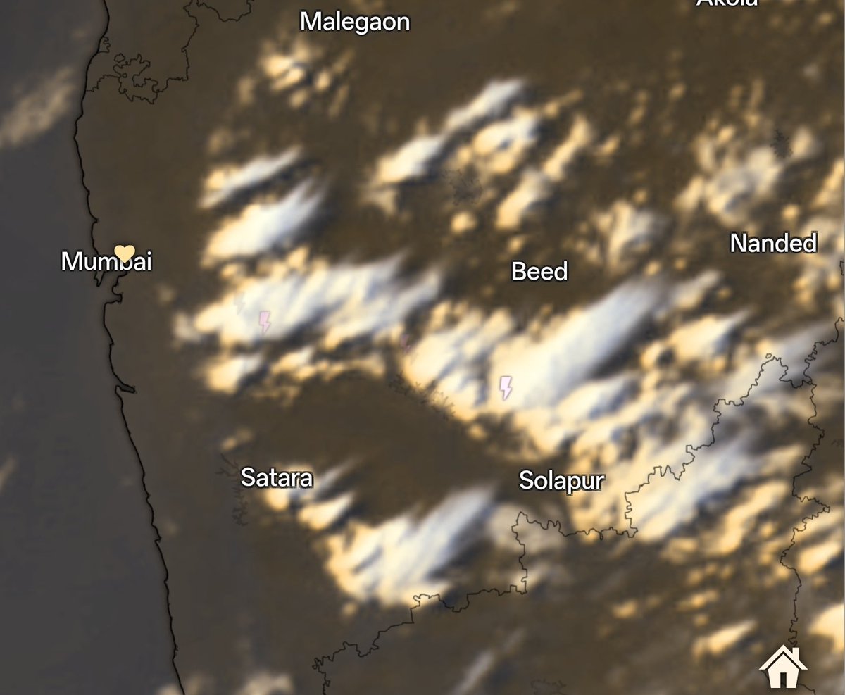shetty_athreya's tweet image. Scattered thundershowers over #Pune #Sambhajinagar #Sangli #Satara #Solapur #Dharashiv #Latur

#PreMonsoon ⛈️
