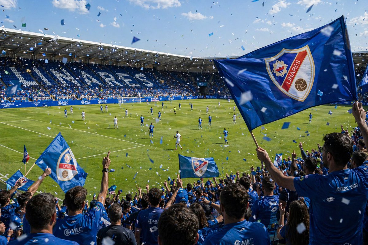 gaxupin's tweet photo. Ahora que está la cosa más caldeada y el estadio era algo que tenía que terminarse este año. Se me ha ocurrido pensar en lo que nos viene y reimaginar un día en el nuevo Linarejos a ver que os parece. Al final pasa lo que pase el club somos nosotros, la afición. @Linares_Dptvo https://t.co/cGqUBC6NAm