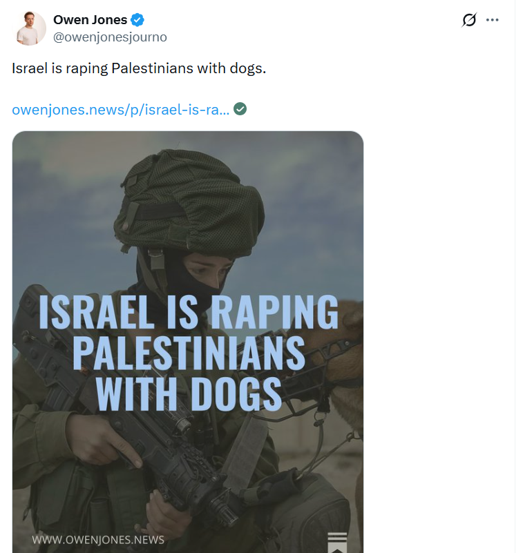 The 'evidence' in this piece is as follows:

- a report published by an NGO with longstanding ties to Hamas - ngo-monitor.org/ngos/euro-med-…
- Mysterious 'sources' from this guy: dailybruin.com/2020/08/03/pos…
- Interviews with Al Jazeera &amp; The New Arab