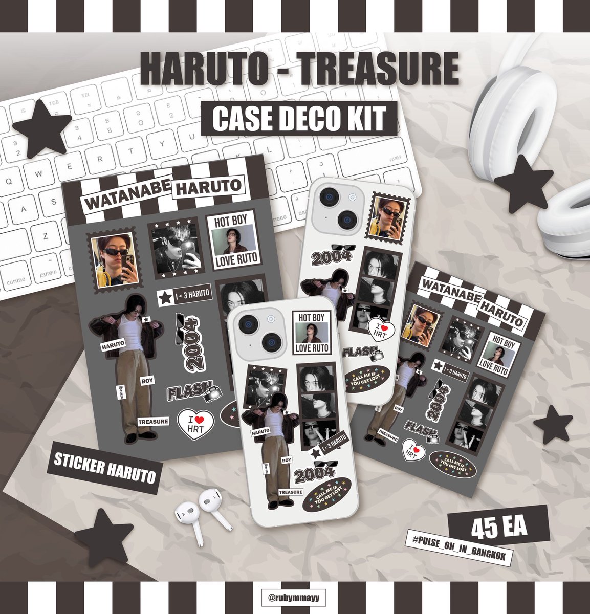 pls kindly repost 💭
giveaway treasure pulse on in bkk♡

♡ For Teume ꒰ 𝐇𝐀𝐑𝐔𝐓𝐎 bias ꒱🦋

🐈‍⬛ A6 Sticker Sheet 45 ea

date: 16 May 2026
time: tba
at National Stadium 🏟️

#PULSE_ON_IN_BANGKOK
#TREASURE_PULSE_ON_IN_BKK
#TREASURE