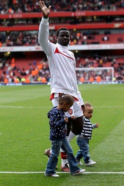 "Up till now, I don't have any recent picture (of my kids). When I ask for new pictures from the mom, she refused to give it to me... They read my message,but they don't answer"

Former Arsenal and Ivory Coast defender,Emmanuel Eboue reveals he hasn't seen his children in years.