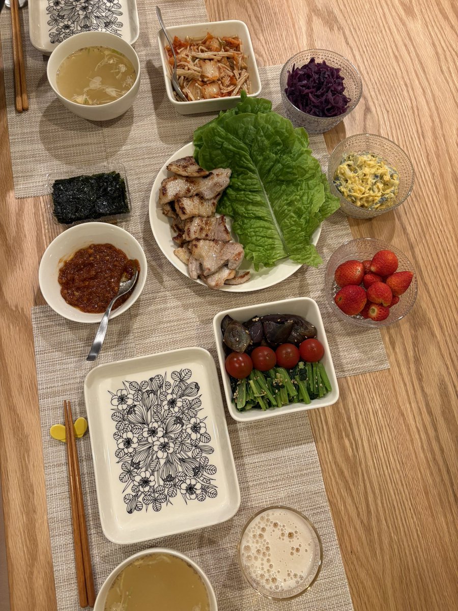 金曜日🍴サムギョプサル🐷🇰🇷1週間お疲れさまでした〜 #おうちごはん