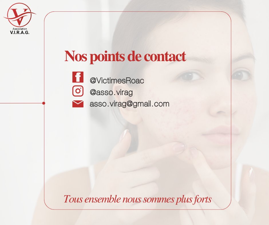 Qui sommes-nous ?

Nous nous battons pour :

• faire reconnaître les victimes
• alerter sur les risques réels
• briser l’isolement
• faire évoluer les pratiques

#roaccutane #isotretinoïne #acne #santementale #témoignage
#patients #association #santé #effetsindésirables