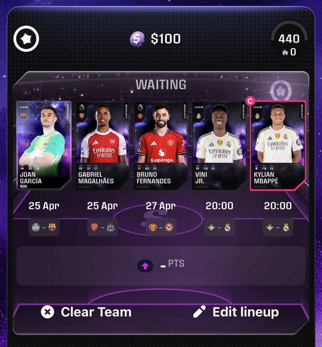 FutFutTwo's tweet photo. @Sorare I’m trying! https://t.co/WYHvDJkSfR