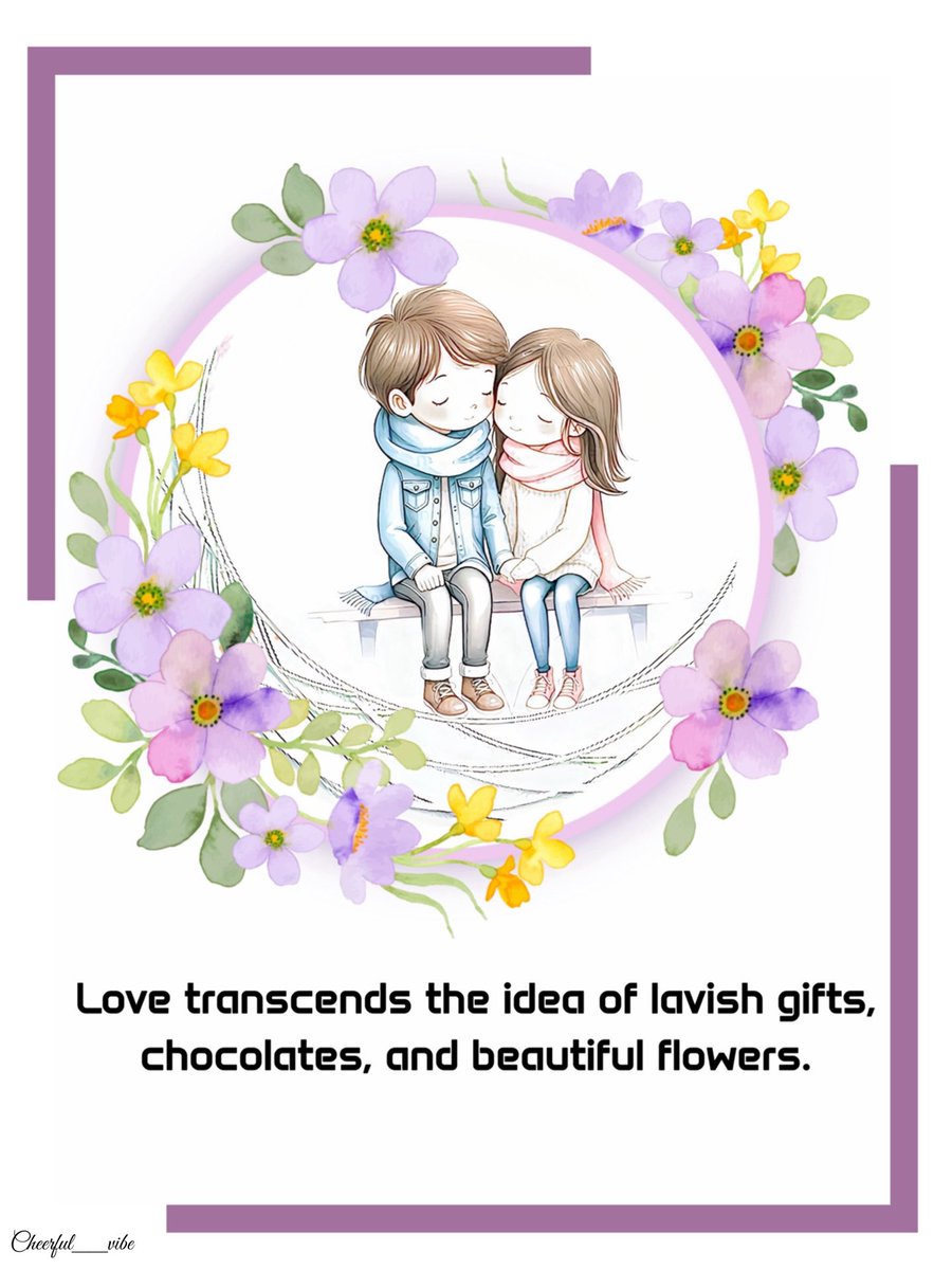 cheerful__vibe's tweet image. Love is a beautiful journey of embracing imperfections, cherishing life's little moments, and finding joy in being present with one another. It flourishes when both individuals wholeheartedly accept each other, allowing authenticity to shine and enriching their shared path.