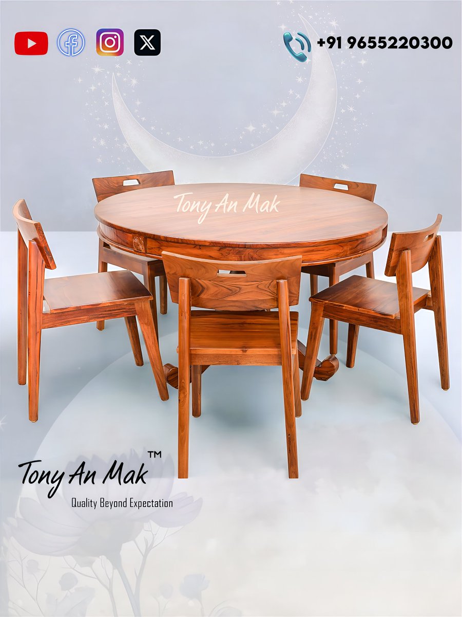 TONYANMAK's tweet image. Where conversations circle closer and comfort sits naturally. 🌿
Crafted in teak, designed to bring people together.

For further information or enquiries, please call or WhatsApp 📞 +91 96552 20300.

#TonyAnMak #diningtable #chairs #teakfurniture
#craftmanshipmatters♥️