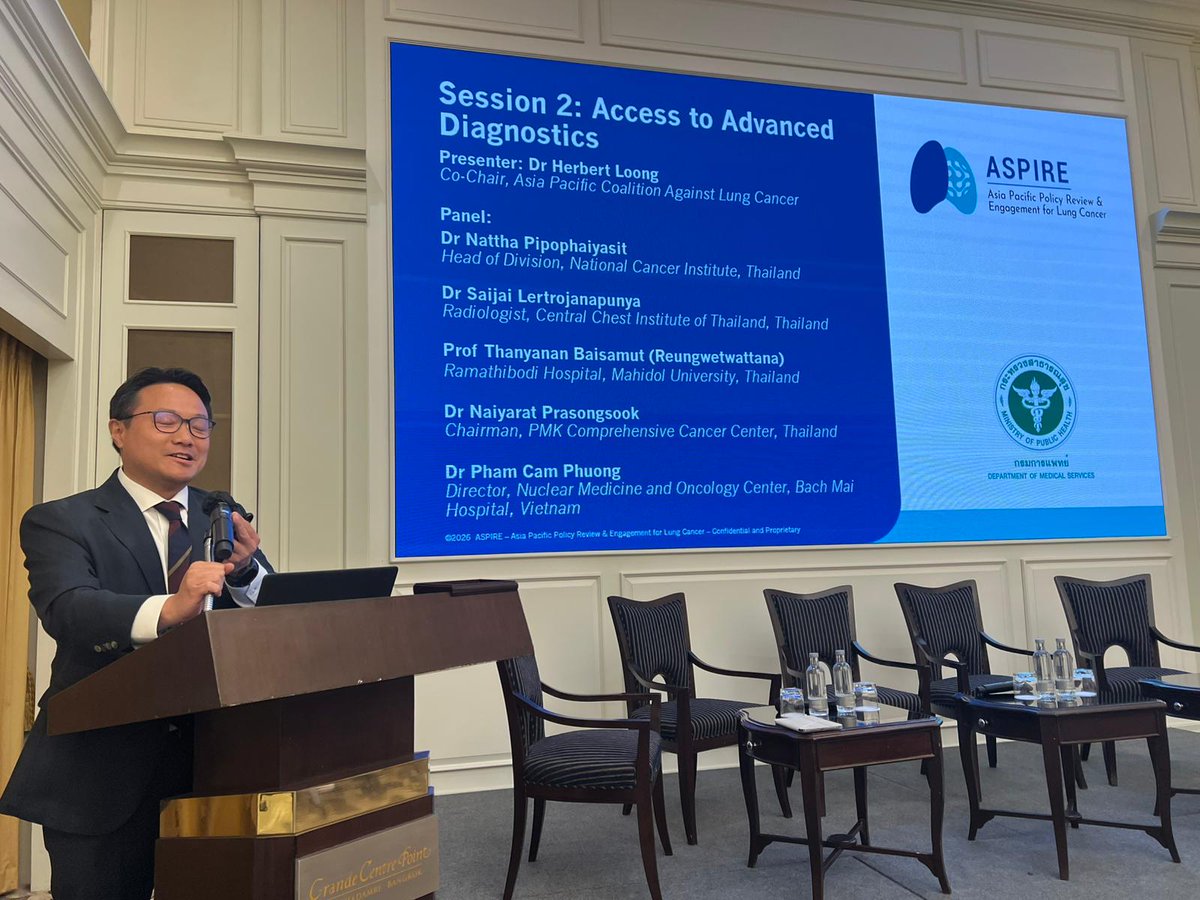 herbloong's tweet image. Whirlwind trip to #Bangkok 🇹🇭 to discuss priorities in improving #lungcancer 🫁 #policy, #accessibility and #advocacy in the #AsiaPacific 🌏 region.

Thanks #ASPIRE for organising this event!

Always happy to meet friends and colleagues who are different #stakeholders working to