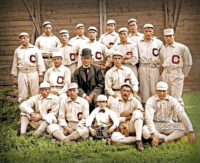 BSmile's tweet image. Today In 1901: The first official game in American League history is played! The Chicago #WhiteSox (pictured) defeat the Cleveland Blues (#Guardians), 8-2 at the Chicago Cricket Club! #MLB #Baseball #History